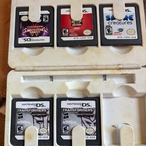 Authentic Nintendo Ds lot of 5 Game Cartridge Set-no cases no manual s untested